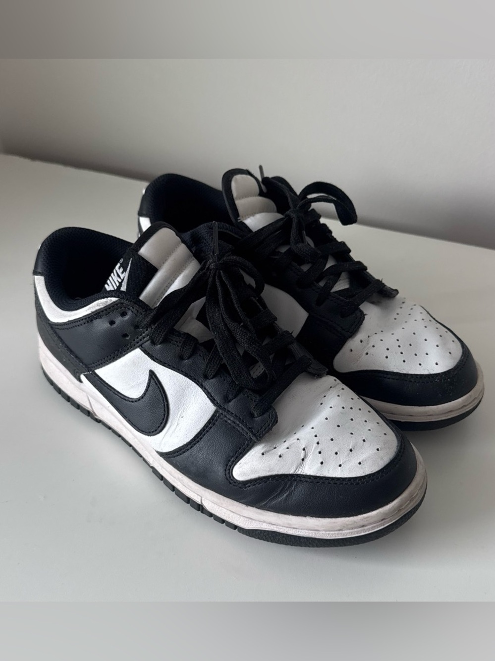 Nike Black and White Dunk Lows